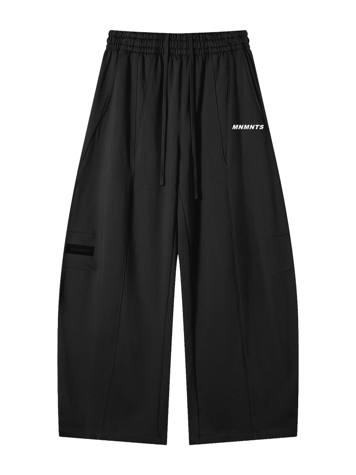 STRUCTURED WIDE-LEG SWEATPANTS