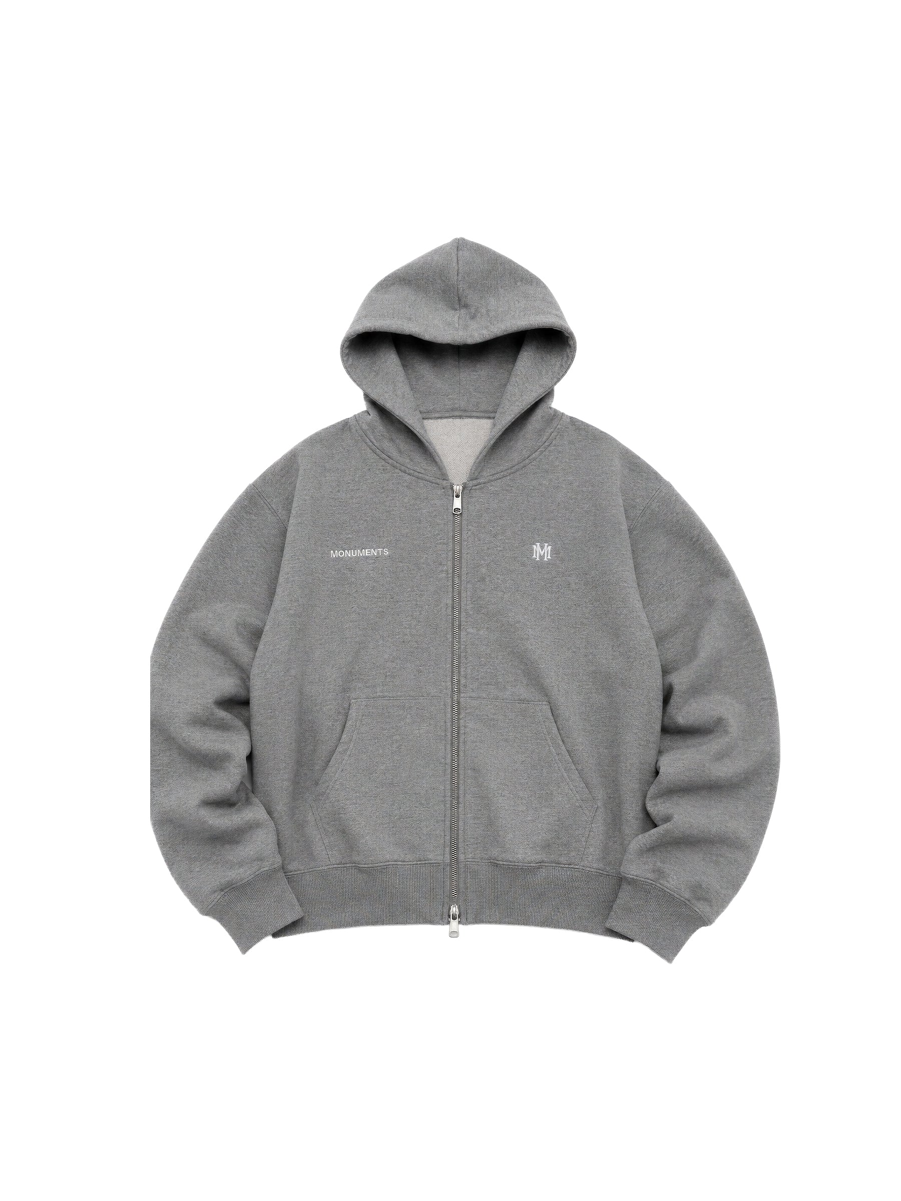 MONUMENTS | MM Double Zip Oversized Hoodie